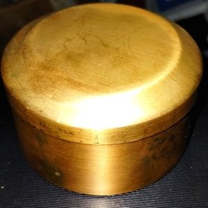 Extremely old antique vintage brass storage box
